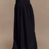 Falda larga Autumn – Negro