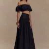 Falda larga Autumn – Negro