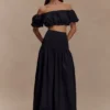 Falda larga Autumn – Negro