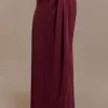 Falda larga Bridget Slinky con detalles metálicos – Burdeos Falda larga Bridget Slinky con detalles metálicos – Burdeos