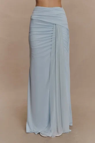 Falda larga Calandra Slinky – Azul claro