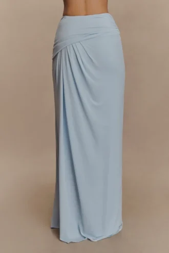 Falda larga Calandra Slinky – Azul claro