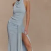 Falda larga Calandra Slinky – Azul claro Falda larga Calandra Slinky – Azul claro