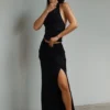 Falda larga Calandra Slinky – Negro Falda larga Calandra Slinky – Negro