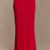 Falda larga de cola de pez Bruna Slinky – Rojo Falda larga de cola de pez Bruna Slinky – Rojo