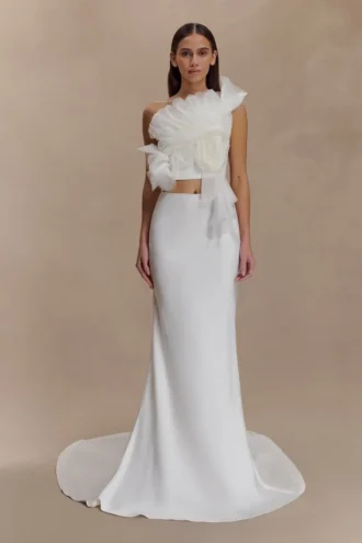 Top nupcial Sena – Blanco
