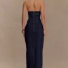 Falda larga de Denim Alma – Azul índigo Falda larga de Denim Alma – Azul índigo