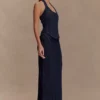 Falda larga de Denim Alma – Azul índigo Falda larga de Denim Alma – Azul índigo