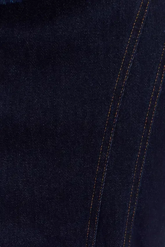 Falda larga de Denim Alma – Azul índigo Falda larga de Denim Alma – Azul índigo