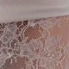 Falda larga de encaje y malla Guinevere – Lila