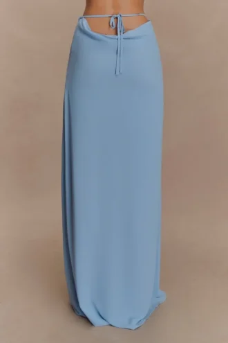 Falda larga de gasa Katalina – Azul cielo Falda larga de gasa Katalina – Azul cielo