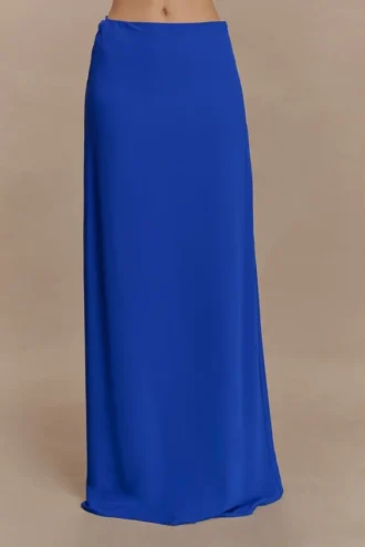 Falda larga de gasa Katalina – Azul cobalto Falda larga de gasa Katalina – Azul cobalto