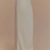 Falda larga de jersey scuba Eris – Marfil Falda larga de jersey scuba Eris – Marfil