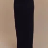 Falda larga de jersey scuba Eris – Negro Falda larga de jersey scuba Eris – Negro