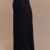 Falda larga de jersey scuba Eris – Negro Falda larga de jersey scuba Eris – Negro