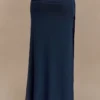 Falda larga de malla Arna – Azul medianoche Falda larga de malla Arna – Azul medianoche