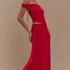 Falda larga de malla Arna – Rubí Falda larga de malla Arna – Rubí