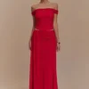 Falda larga de malla Arna – Rubí Falda larga de malla Arna – Rubí