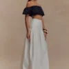 Falda larga de otoño – Blanca Falda larga de otoño – Blanca