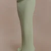 Falda larga de punto con aros Samira – Verde pastel