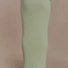 Falda larga de punto con aros Samira – Verde pastel