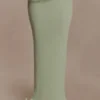 Falda larga de punto con aros Samira – Verde pastel