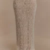 Falda larga de punto Cordelia – Marfil Falda larga de punto Cordelia – Marfil