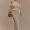 Falda larga de punto Cordelia – Marfil Falda larga de punto Cordelia – Marfil
