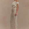 Falda larga de punto Cordelia – Marfil Falda larga de punto Cordelia – Marfil