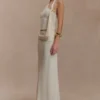 Falda larga de punto de talle bajo Bowie – Marfil Falda larga de punto de talle bajo Bowie – Marfil