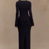 Falda larga de punto Kyle – Negro