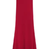 Falda maxi asimétrica Ainsley con adornos florales – Rosa fucsia