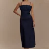 Corsé de volantes de Denim Cecilia – Azul índigo Corsé de volantes de Denim Cecilia – Azul índigo