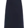 Falda midi acampanada de Denim Cecilia – Azul índigo