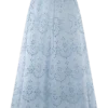 Falda midi Arla Broderie – Azul aciano pálido Falda midi Arla Broderie – Azul aciano pálido