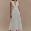 Falda midi con bordados Arla – Blanca Falda midi con bordados Arla – Blanca