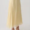 Falda midi con paneles Georgia – Butter Falda midi con paneles Georgia – Butter