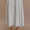 Falda midi de corte A Mae – Blanco Falda midi de corte A Mae – Blanco