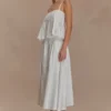 Falda midi de corte A Mae – Blanco Falda midi de corte A Mae – Blanco