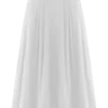 Falda midi de corte A Mae – Blanco Falda midi de corte A Mae – Blanco