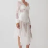 Falda midi de encaje Haime – Marfil Falda midi de encaje Haime – Marfil
