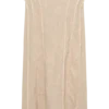 Falda midi de lino deshilachada Annie – Natural Falda midi de lino deshilachada Annie – Natural