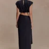 Falda midi de seda Zendaya – Negro Falda midi de seda Zendaya – Negro