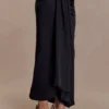 Falda midi de seda Zendaya – Negro Falda midi de seda Zendaya – Negro