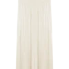 Falda midi fruncida Makena – Blanco ópalo Falda midi fruncida Makena – Blanco ópalo