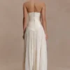Falda midi fruncida Makena – Blanco ópalo Falda midi fruncida Makena – Blanco ópalo