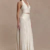 Falda midi fruncida Makena – Blanco ópalo Falda midi fruncida Makena – Blanco ópalo