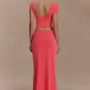 Falda midi Haven Slinky Twist – Coral Falda midi Haven Slinky Twist – Coral