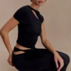 Falda midi Haven Slinky Twist – Negro Falda midi Haven Slinky Twist – Negro