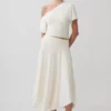 Falda midi Luu Slinky – Marfil Falda midi Luu Slinky – Marfil